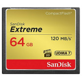 SanDisk Extreme CompactFlash UDMA7 64GB bis zu 120 MB/Sek Speicherkarte